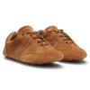 Suede trainers with Double B monogram