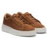 Suede trainers with hidden wedge