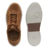 Suede trainers with hidden wedge