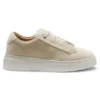 Suede trainers with hidden wedge