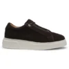 Suede trainers with hidden wedge