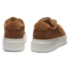 Suede trainers with hidden wedge