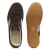 Suede trainers with smooth-leather trims