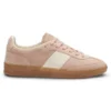 Suede trainers with smooth-leather trims