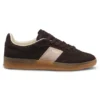 Suede trainers with smooth-leather trims