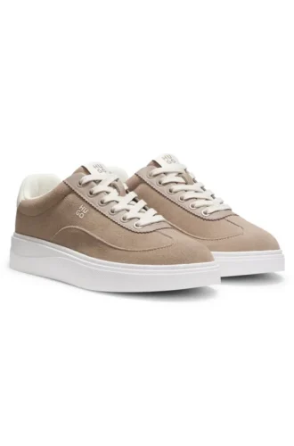 suede trainers with stacked logos 1 330x500 - Suede trainers with stacked logos