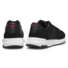 Suede-trim sneakers with logo details