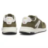 Suede-trim sneakers with logo details