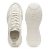 Suede-trim trainers in faux leather