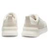 Suede-trim trainers in faux leather