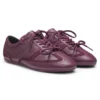 Suede-trim trainers in nappa leather