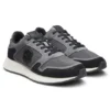 Suede-trim trainers with Double B monogram