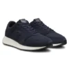 Suede-trim trainers with Double B monogram