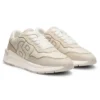 Suede-trim trainers with Double B monogram Suede-trim trainers with Double B monogram