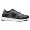 Suede-trim trainers with Double B monogram