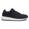Suede-trim trainers with Double B monogram