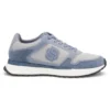 Suede-trim trainers with Double B monogram