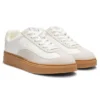 Suede-trim trainers with low profile