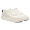 Suede-trim trainers with low profile