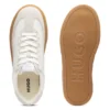 Suede-trim trainers with low profile