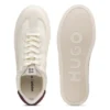 Suede-trim trainers with low profile