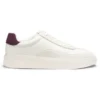 Suede-trim trainers with low profile