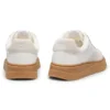 Suede-trim trainers with low profile