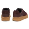 Suede-trim trainers with low profile