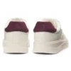 Suede-trim trainers with low profile