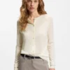 Superfine merino wool cardigan