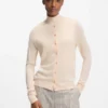 Superfine merino wool cardigan