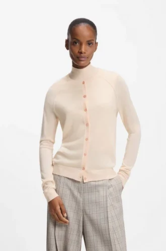 Superfine merino wool cardigan