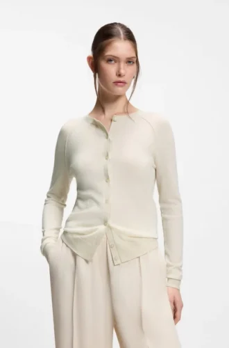 Superfine merino wool cardigan