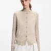 Superfine merino wool cardigan