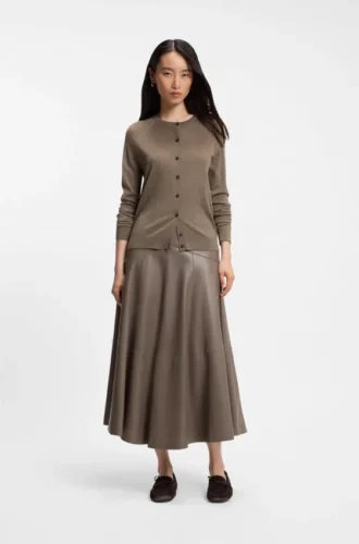 Superfine merino wool cardigan