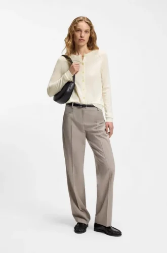 Superfine merino wool cardigan