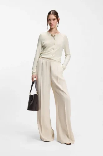 Superfine merino wool cardigan