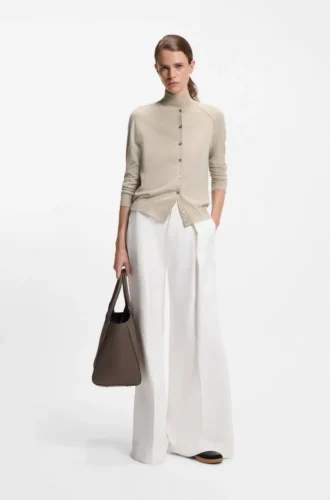 Superfine merino wool cardigan