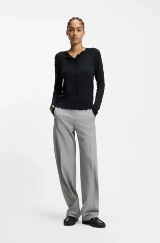Superfine merino wool cardigan