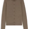 Superfine merino wool cardigan