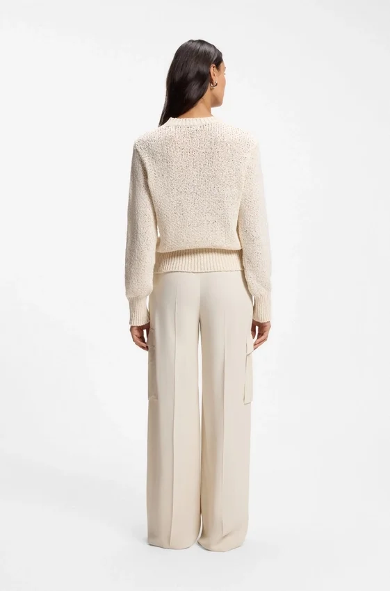 sweater with structured knit sweater with structured knit