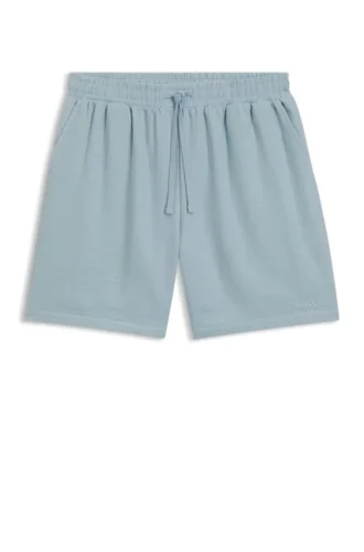 Swim shorts in cotton muslin