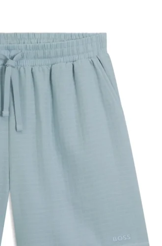 Swim shorts in cotton muslin