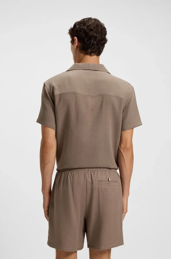 Swim shorts in cotton muslin Swim shorts in cotton muslin