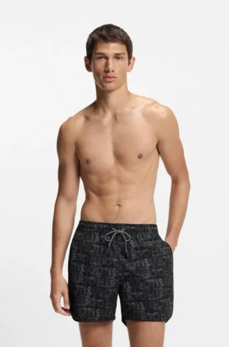 Swim shorts with all-over print