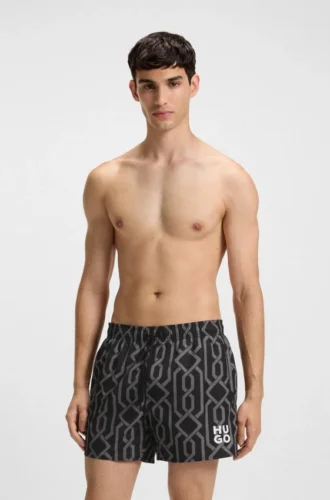 Swim shorts with all-over print