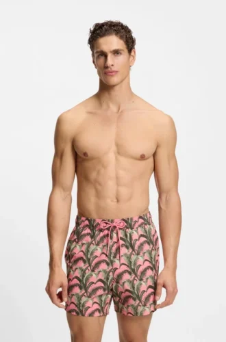 Swim shorts with all-over print