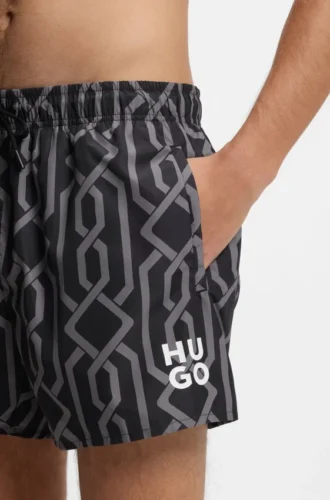 Swim shorts with all-over print