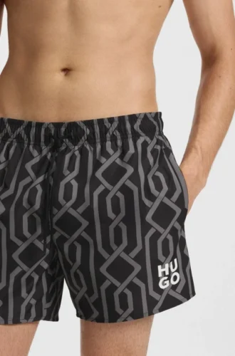 Swim shorts with all-over print