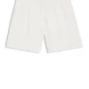 Swim shorts with all-over stacked logos